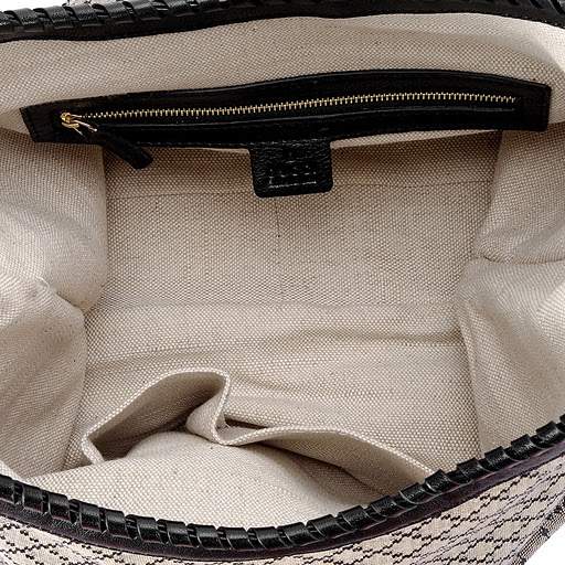 1:1 Gucci 218491 New Jackie Large Shoulder Bags-Black Diamante Fabric